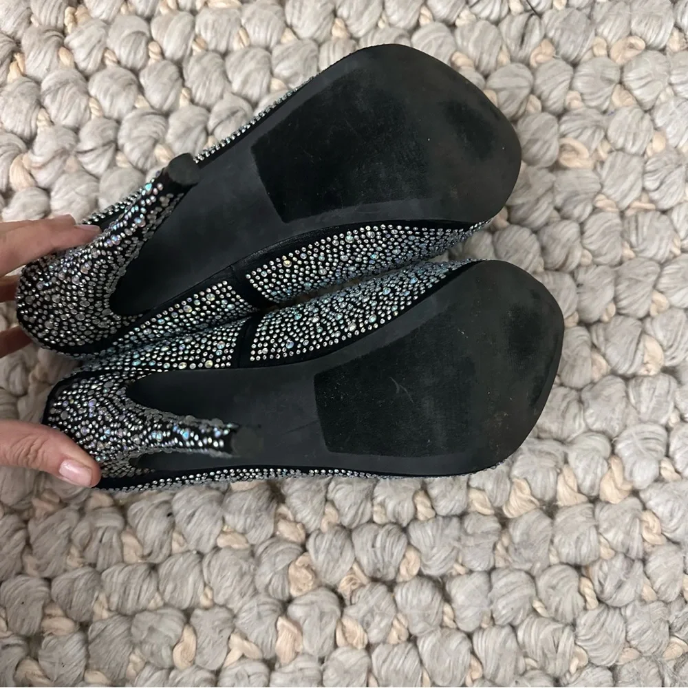 Charlotte Russe Cinderella rhinestone stilettos, size‎ 8